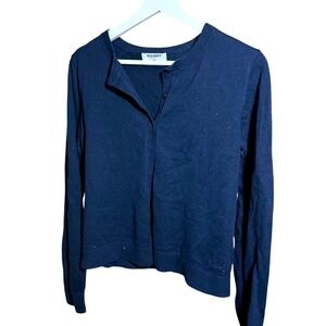Old Navy Womens Navy Blue Long Sleeve Cardigan Sweater L